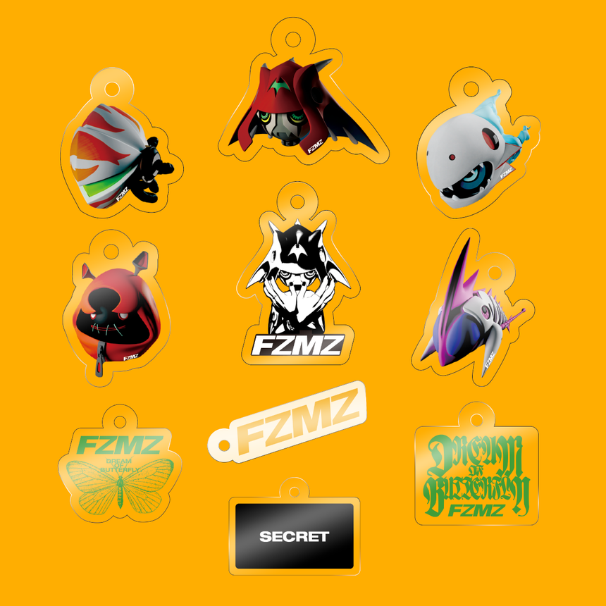 "DREAM OF BUTTERFLY" Mini Acryl Charm (ランダム10種)